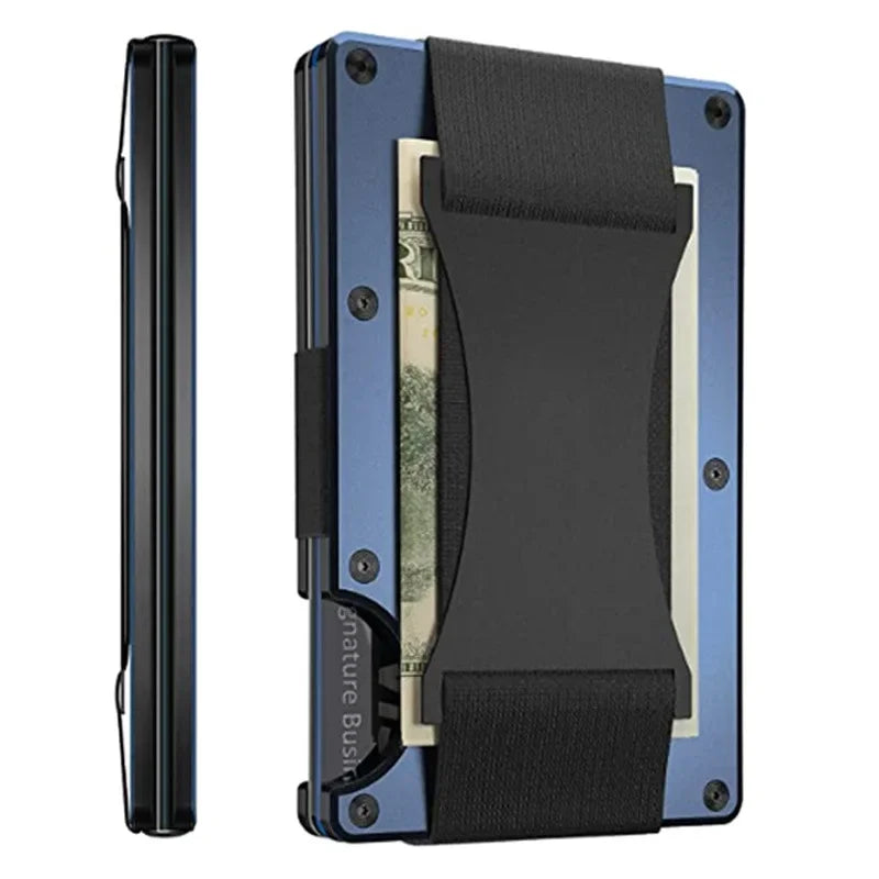 Carbon Fiber Minimalist Slim Credit Card Holder Wallet Carteira for Men Cartera Tarjetero Hombre RFID Cashback Cardholder Case